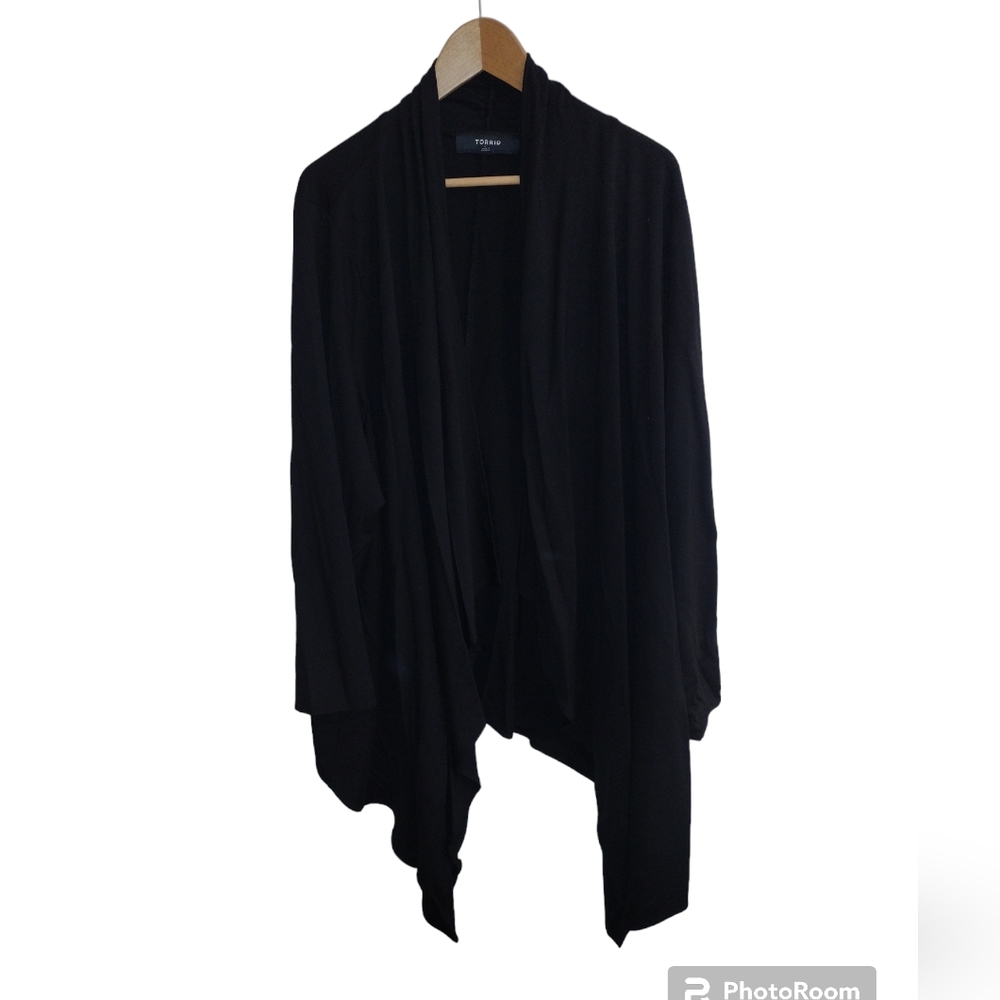 Torrid waterfall black cardigan